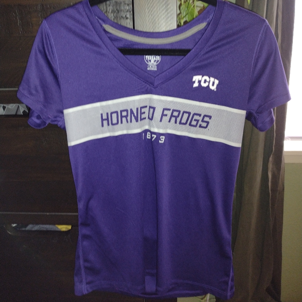 TCU dri fit v neck